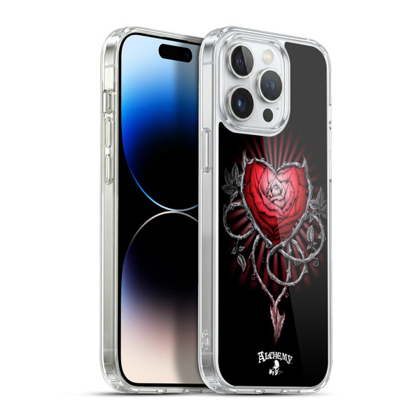 Alchemy Gothic Graphic Art Devils Rose Soft Gel Case for Apple iPhone 13 Pro Max & MagSafe