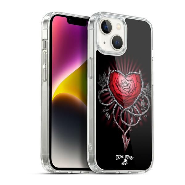 Alchemy Gothic Graphic Art Devils Rose Soft Gel Case for Apple iPhone 14