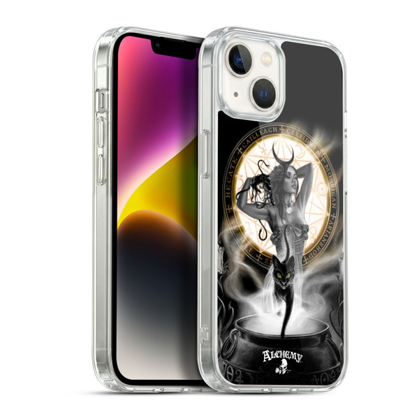 Alchemy Gothic Graphic Art Lunacalia Soft Gel Case for Apple iPhone 14 Plus & MagSafe