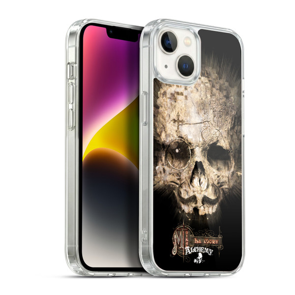 Alchemy Gothic Graphic Art M'sieur La Mort Soft Gel Case for Apple iPhone 14 Plus & MagSafe
