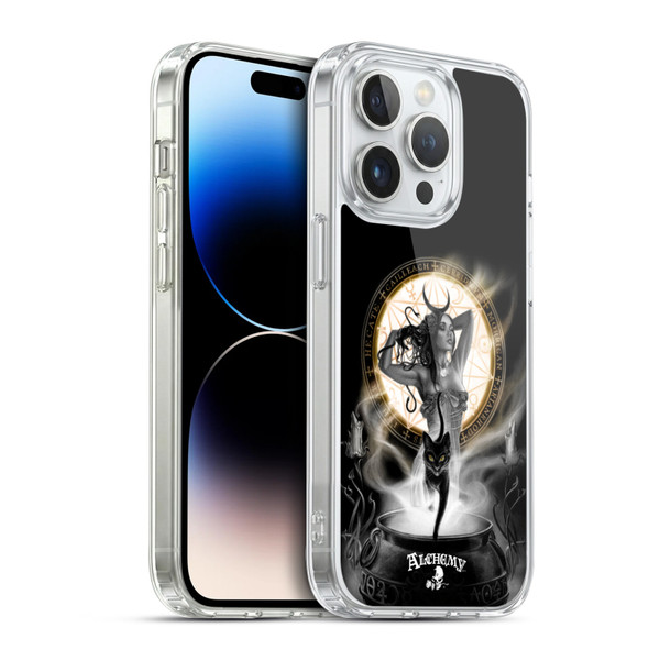 Alchemy Gothic Graphic Art Lunacalia Soft Gel Case for Apple iPhone 14 Pro & MagSafe