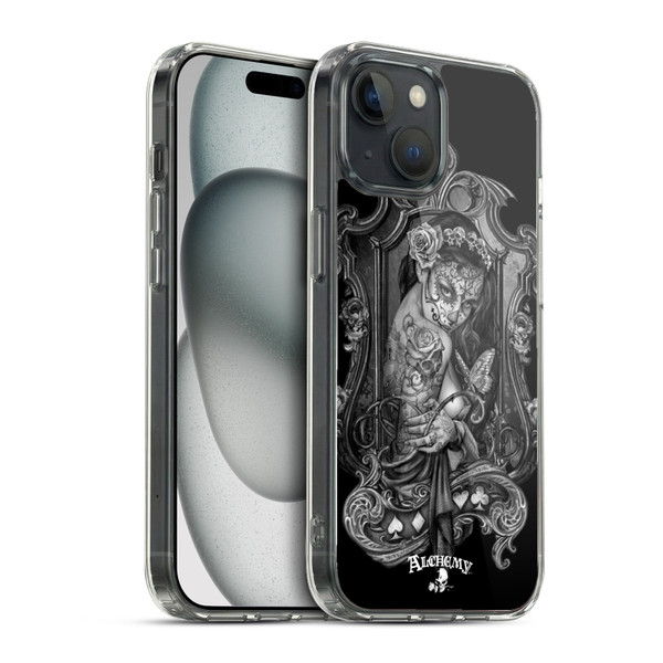 Alchemy Gothic Graphic Art Widow Soft Gel Case for Apple iPhone 15 & MagSafe