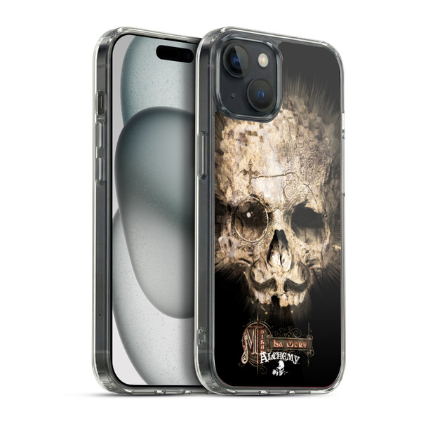 Alchemy Gothic Graphic Art M'sieur La Mort Soft Gel Case for Apple iPhone 15 Plus & MagSafe