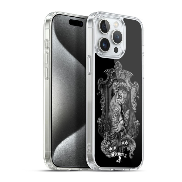 Alchemy Gothic Graphic Art Widow Soft Gel Case for Apple iPhone 15 Pro Max & MagSafe