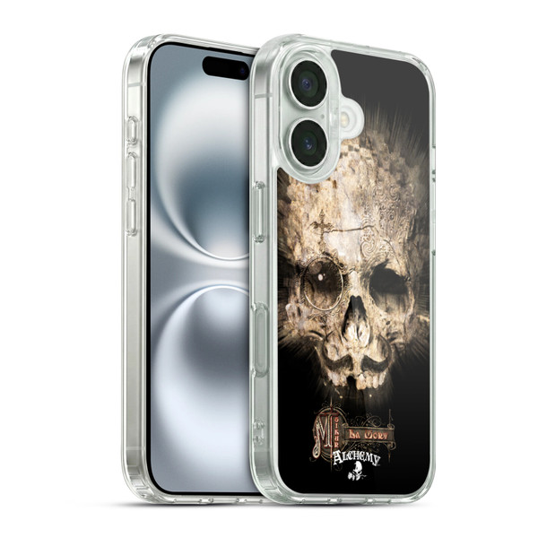 Alchemy Gothic Graphic Art M'sieur La Mort Soft Gel Case for Apple iPhone 16 & MagSafe