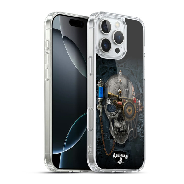 Alchemy Gothic Graphic Art Necronaut Soft Gel Case for Apple iPhone 16 Pro Max & MagSafe