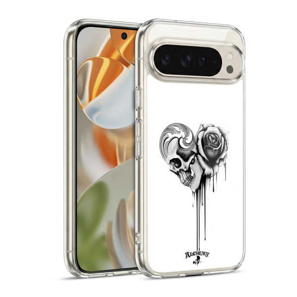 Alchemy Gothic Graphic Art Black Love Soft Gel Case for Google Pixel 9 / Pixel 9 Pro
