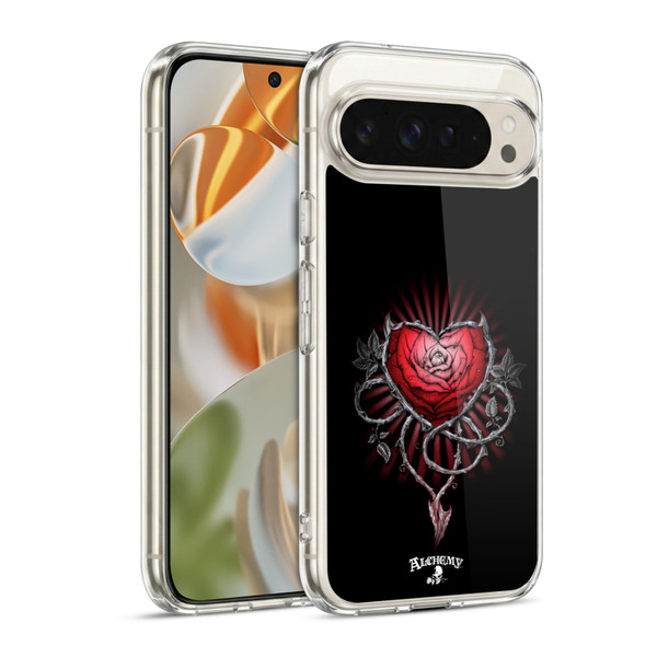 Alchemy Gothic Graphic Art Devils Rose Soft Gel Case for Google Pixel 9 / Pixel 9 Pro