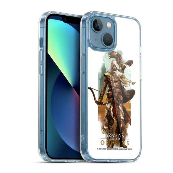 Assassin's Creed Origins Character Art Bayek Eagle Soft Gel Case for Apple iPhone 13 Mini & MagSafe