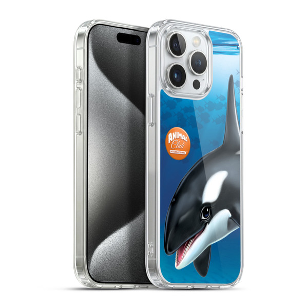 Animal Club International Underwater Orca Soft Gel Case for Apple iPhone 15 Pro Max & MagSafe
