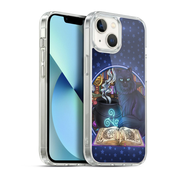 Brigid Ashwood Cats Black Cat Magic Soft Gel Case for Apple iPhone 13