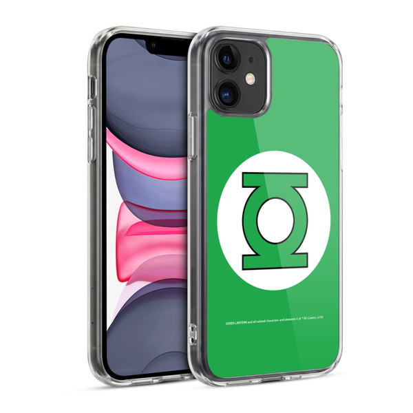 Green Lantern DC Comics Logos Classic Soft Gel Case for Apple iPhone 11