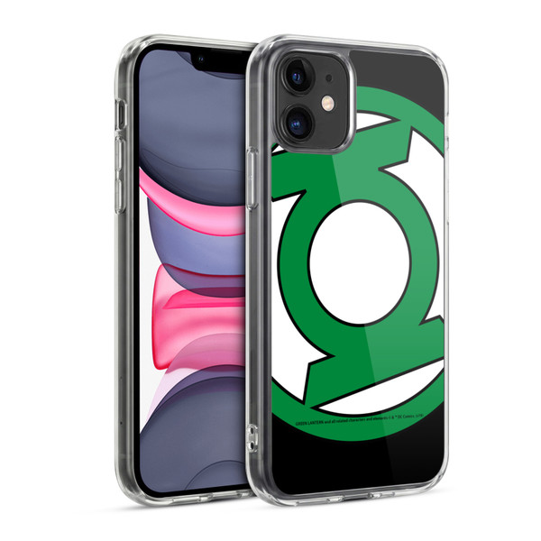 Green Lantern DC Comics Logos Oversized Soft Gel Case for Apple iPhone 11