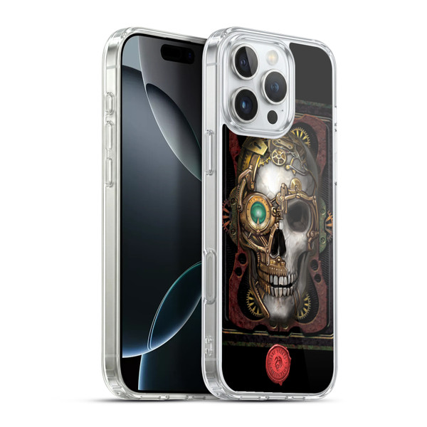 Anne Stokes Steampunk Skull Soft Gel Case for Apple iPhone 16 Pro Max & MagSafe