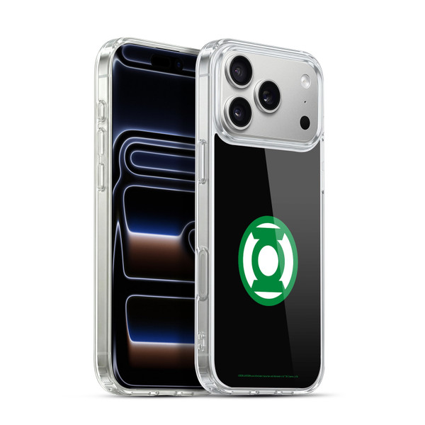 Green Lantern DC Comics Logos Black Soft Gel Case for Apple iPhone 17 Pro Max