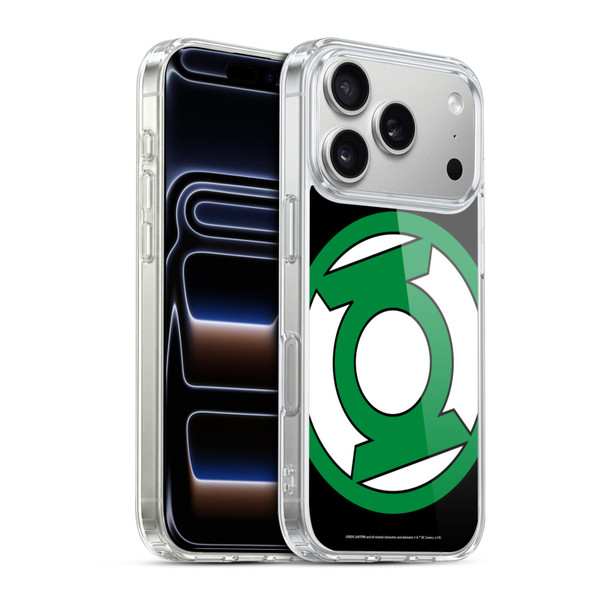 Green Lantern DC Comics Logos Oversized Soft Gel Case for Apple iPhone 17 Pro