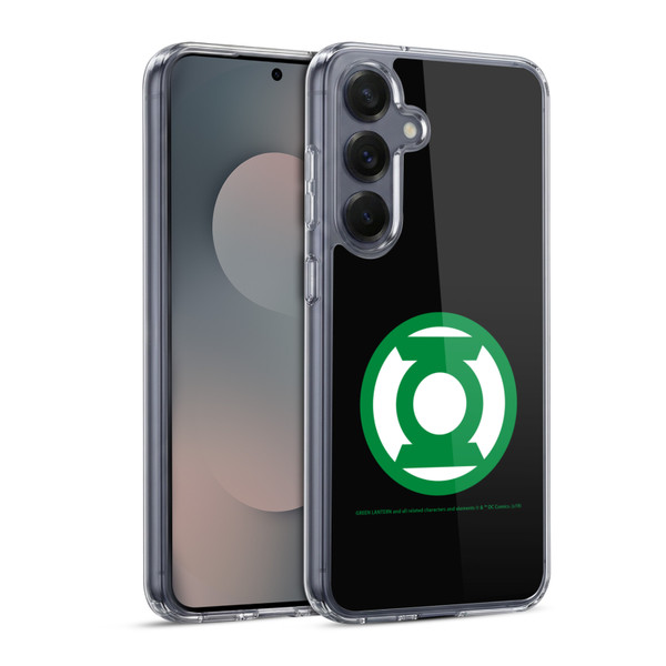 Green Lantern DC Comics Logos Black Soft Gel Case for Samsung Galaxy S25 & MagSafe