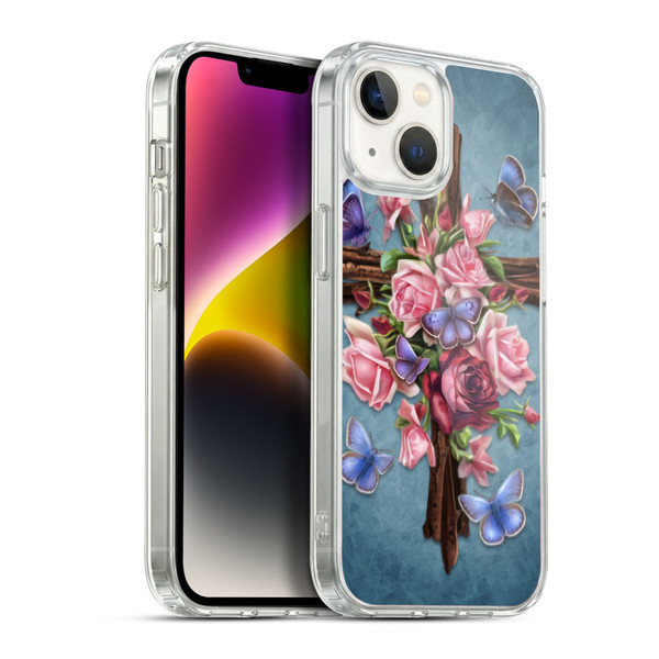 Brigid Ashwood Crosses Flower Soft Gel Case for Apple iPhone 14