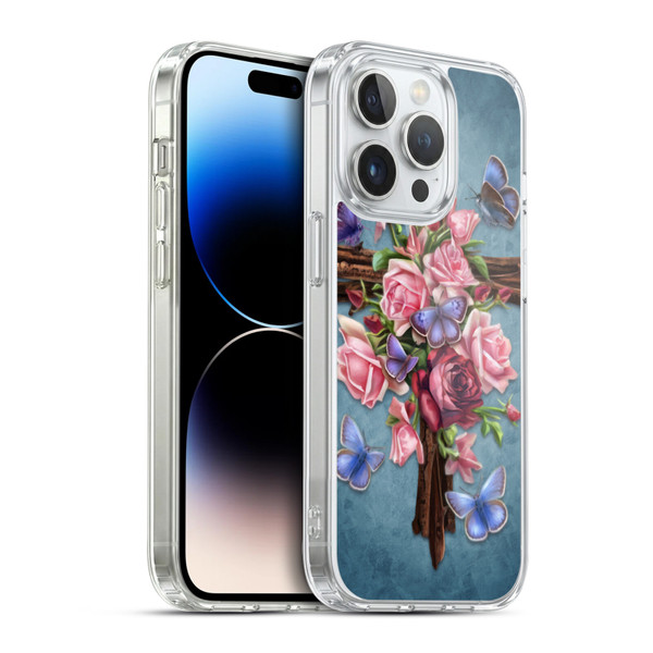 Brigid Ashwood Crosses Flower Soft Gel Case for Apple iPhone 14 Pro & MagSafe