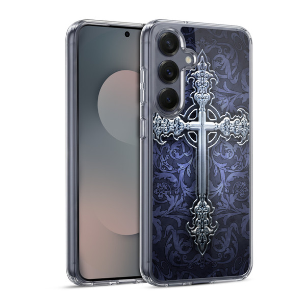 Brigid Ashwood Crosses Gothic Soft Gel Case for Samsung Galaxy S25 & MagSafe