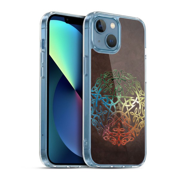 Brigid Ashwood Sacred Symbols Element Pentacle Soft Gel Case for Apple iPhone 13 Mini & MagSafe