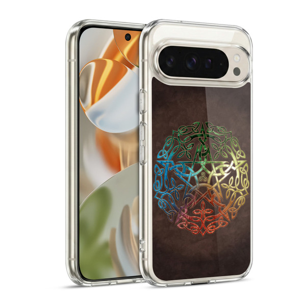 Brigid Ashwood Sacred Symbols Element Pentacle Soft Gel Case for Google Pixel 9 / Pixel 9 Pro
