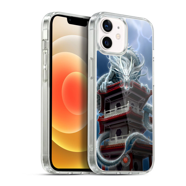 Anne Stokes Guardian Dragons The Tower Soft Gel Case for Apple iPhone 12 / iPhone 12 Pro & MagSafe