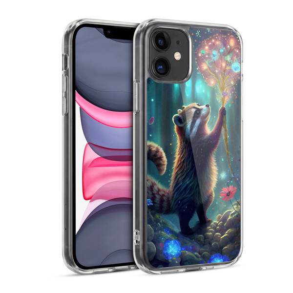 JK Stewart Key Art Raccoon Soft Gel Case for Apple iPhone 11