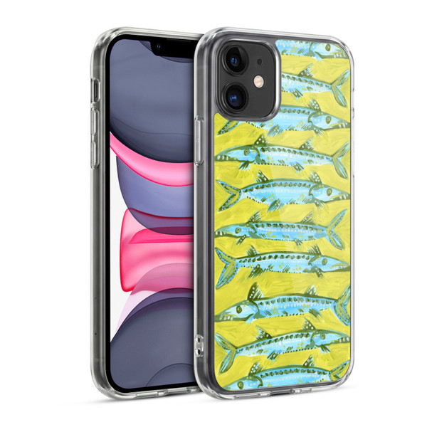 Cat Coquillette Sea Barracuda Yellow Soft Gel Case for Apple iPhone 11
