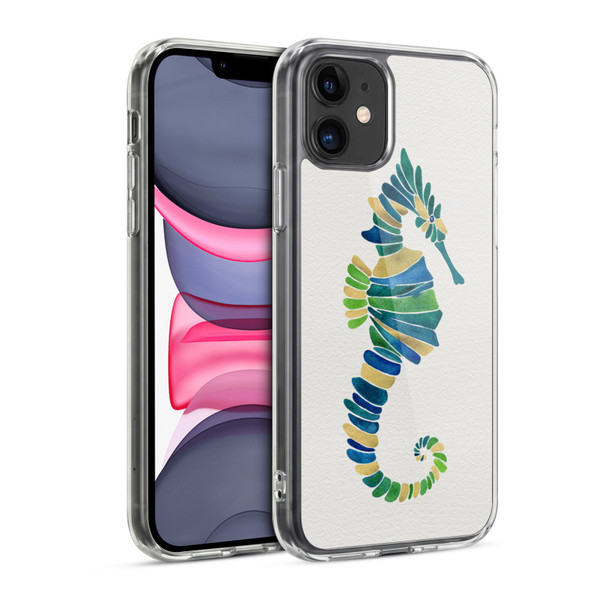 Cat Coquillette Sea Seahorse Multi Soft Gel Case for Apple iPhone 11