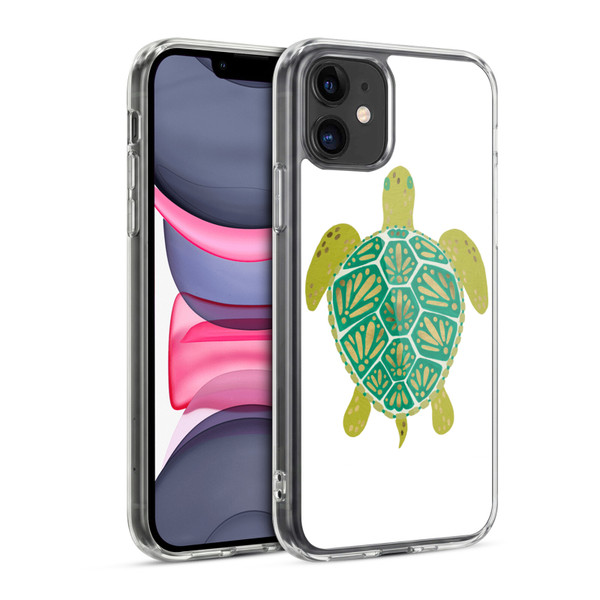 Cat Coquillette Sea Turtle Green Soft Gel Case for Apple iPhone 11