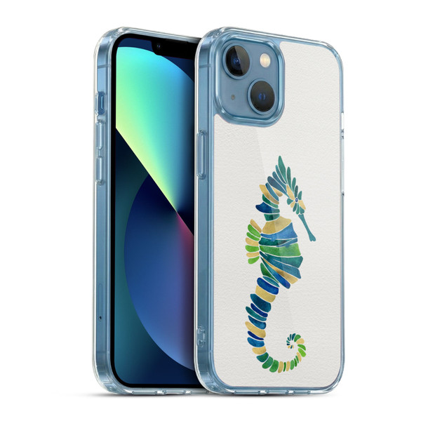 Cat Coquillette Sea Seahorse Multi Soft Gel Case for Apple iPhone 13 Mini & MagSafe
