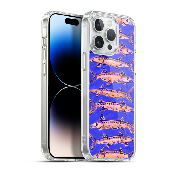 Cat Coquillette Sea Barracuda Blue Soft Gel Case for Apple iPhone 13 Pro Max & MagSafe
