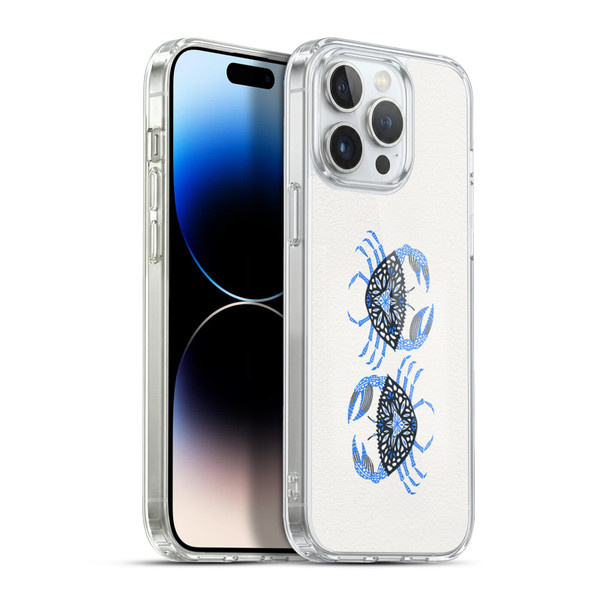 Cat Coquillette Sea Blue Crab Soft Gel Case for Apple iPhone 13 Pro Max & MagSafe