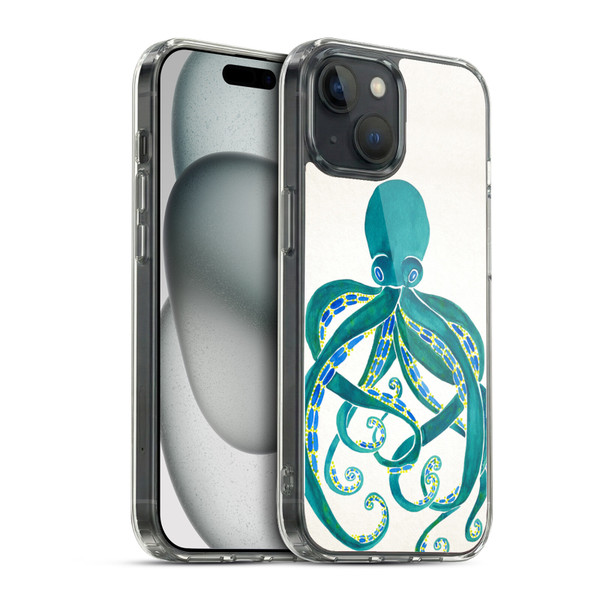 Cat Coquillette Sea Octopus 2 Soft Gel Case for Apple iPhone 15 & MagSafe
