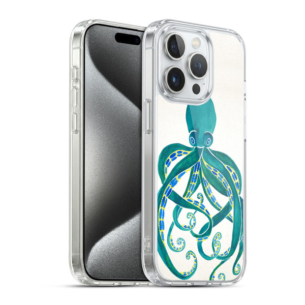 Cat Coquillette Sea Octopus 2 Soft Gel Case for Apple iPhone 15 Pro & MagSafe