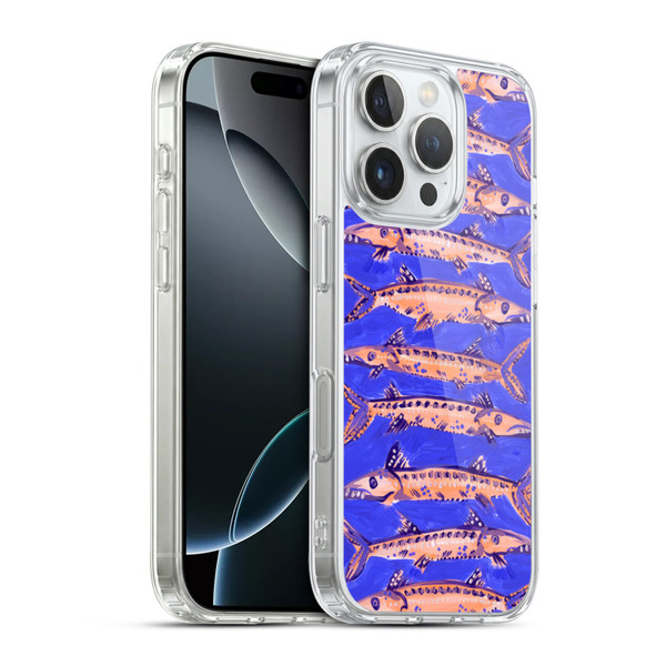 Cat Coquillette Sea Barracuda Blue Soft Gel Case for Apple iPhone 16 Pro & MagSafe