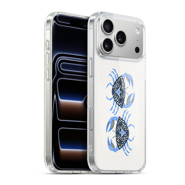 Cat Coquillette Sea Blue Crab Soft Gel Case for Apple iPhone 17 Pro Max