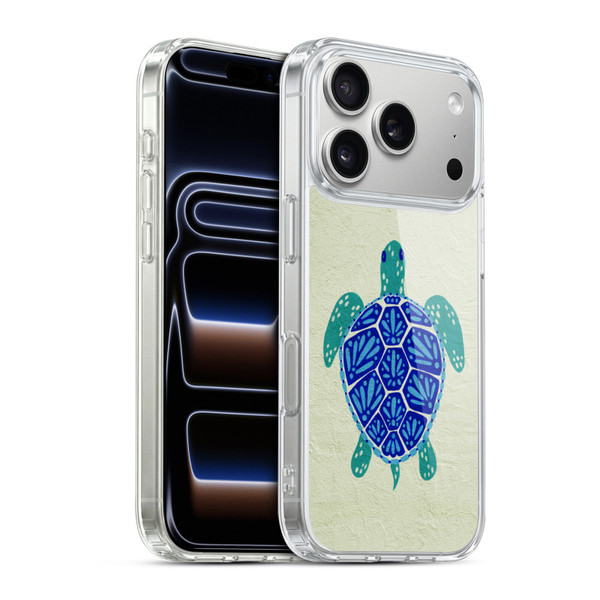 Cat Coquillette Sea Turtle Blue Soft Gel Case for Apple iPhone 17 Pro