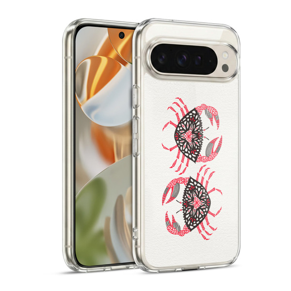 Cat Coquillette Sea Pink Crab Soft Gel Case for Google Pixel 9 / Pixel 9 Pro