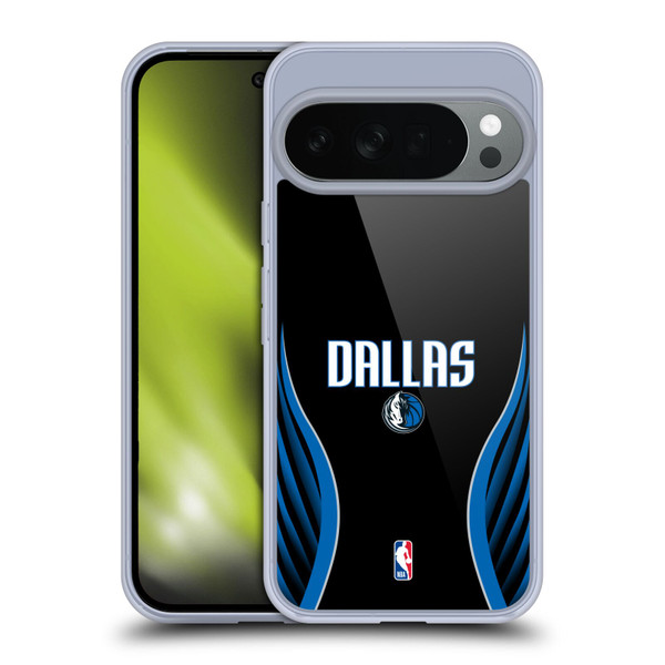 NBA Dallas Mavericks Logo Black Design Soft Gel Case for Google Pixel 10