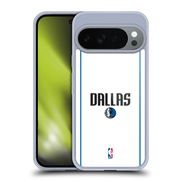 NBA Dallas Mavericks Logo White Design Soft Gel Case for Google Pixel 10
