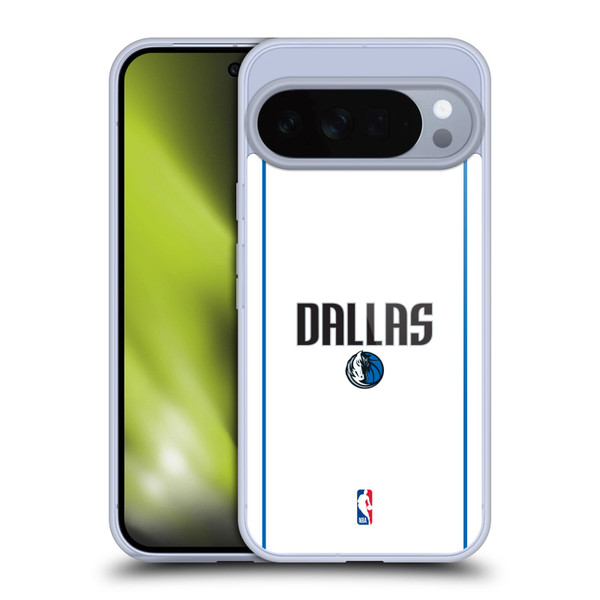 NBA Dallas Mavericks Logo White Design Soft Gel Case for Google Pixel 10 Pro XL