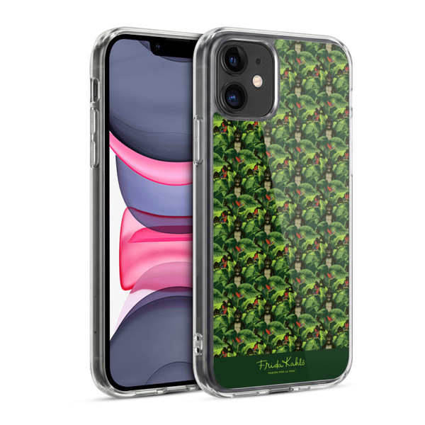 Frida Kahlo Tropical Monkey Pattern Soft Gel Case for Apple iPhone 11