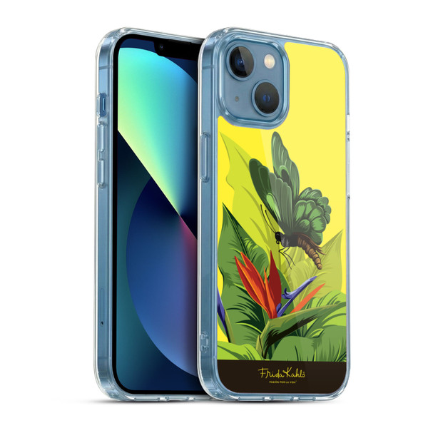 Frida Kahlo Tropical Butterfly Soft Gel Case for Apple iPhone 13 Mini & MagSafe