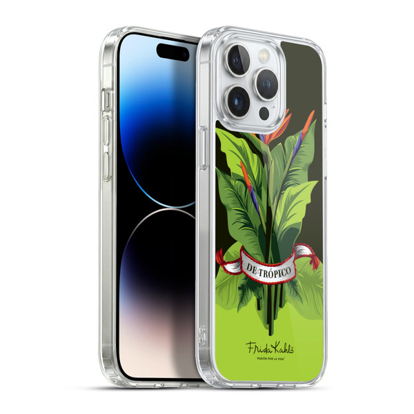 Frida Kahlo Tropical Ribbon Soft Gel Case for Apple iPhone 13 Pro Max & MagSafe