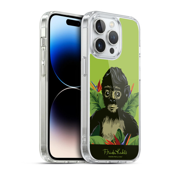 Frida Kahlo Tropical Monkey Soft Gel Case for Apple iPhone 13 Pro & MagSafe