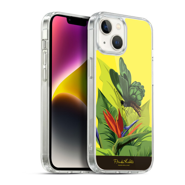 Frida Kahlo Tropical Butterfly Soft Gel Case for Apple iPhone 14