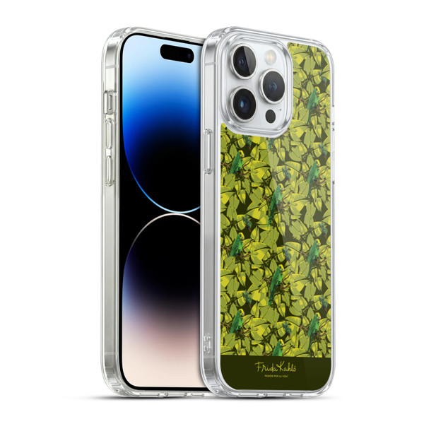 Frida Kahlo Tropical Bird Pattern Soft Gel Case for Apple iPhone 14 Pro Max & MagSafe