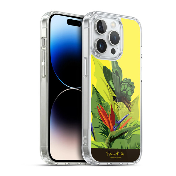 Frida Kahlo Tropical Butterfly Soft Gel Case for Apple iPhone 14 Pro & MagSafe